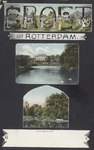 PBK-1871 Prentbriefkaart met twee verschillende afbeeldingen van de Rotterdamsche Diergaarde aan de Kruisstraat.Boven: ...