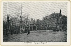 PBK-1884 De hoofdingang van de Rotterdamsche Diergaarde aan de Kruisstraat.