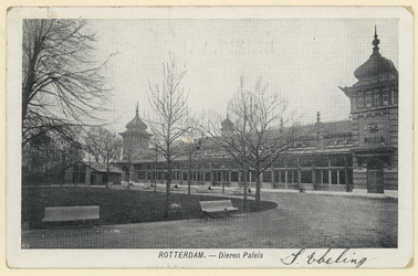PBK-1922 De roofdierengalerij op het terrein van de Rotterdamsche Diergaarde.