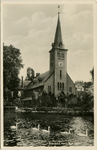PBK-1983-487 De Waalse kerk aan de Schiedamse Vest. Op de voorgrond de Schiedamsesingel