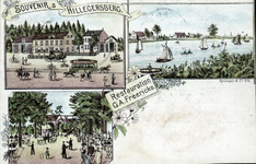 PBK-1983-824 Prentbriefkaart met 3 verschillende afbeeldingen van Hillegersberg.