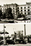 PBK-1988-181 Prentbriefkaart met 2 afbeeldingen van voor en na het bombardement van 14 mei 1940.Het ...