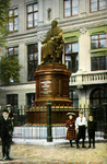 PBK-1989-591 Gezicht op het monument van Gijsbert Karel van Hogendorp in de Schielandstuin bij museum Boymans het ...