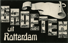 PBK-1993-324 Prentbriefkaart met 21 verschillende stads- en riviergezichten verdeeld over 7 letters.