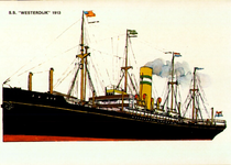 PBK-2000-214 S.s. Westerdijk, vrachtschip van de Holland-Amerika Lijn.