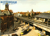 PBK-2002-27-2 Prentbriefkaart behorende tot de serie Rotterdam Mijn stad deel 3, met afbeelding van de Beurs en het ...