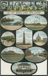 PBK-2007-406 Prentbriefkaart met 8 verschillende afbeeldingen van Hoek van Holland: haven, seinpaal, Blikken Buurt, ...