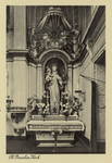 PBK-3886 Het Sint Antoniusaltaar van de rooms-katholieke Rosaliakerk. Antoniusbeeld, waaronder te lezen staat: Heilige ...
