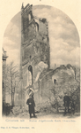 PBK-8556 Ruïne van de Nederlandse Hervormde Grote Kerk in Overschie na de brand van 19 maart 1899.