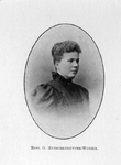 M-1269 Portret van Gertrud Pauline Selma Hutschenruyter-Winzer, van 1882 - 1884 harpiste aan de Hoogduitsche Opera te ...