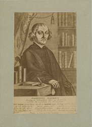 M-2088 Portret van Franciscus Ridderus, hervormd predikant.