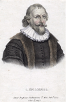 M-492 Portret van Simon Egberts Episcopius, van 1610 tot 1612 predikant te Bleiswijk en van 1626 tot 1634 nauw ...