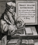 M-498 Portret van Desiderius Erasmus, humanist.