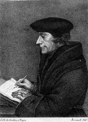 M-510 Portret van Desiderius Erasmus, humanist.