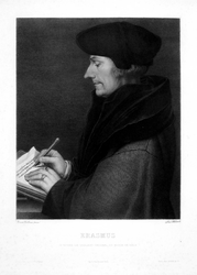 M-512 Portret van Desiderius Erasmus, humanist.