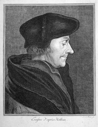 M-524 Portret van Desiderius Erasmus, humanist.