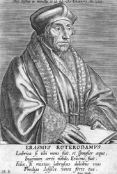 M-539 Portret van Desiderius Erasmus, humanist.