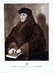 M-540 Portret van Desiderius Erasmus, humanist.