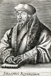 M-542 Portret van Desiderius Erasmus, humanist.
