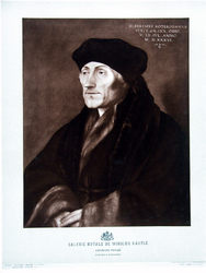 M-545 Portret van Desiderius Erasmus, humanist.