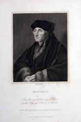 M-546 Portret van Desiderius Erasmus, humanist.