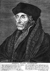 M-572 Portret van Desiderius Erasmus, humanist.