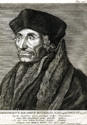 M-573 Portret van Desiderius Erasmus, humanist.