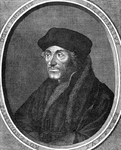 M-576-A Portret van Desiderius Erasmus, humanist.