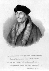 M-587 Portret van Desiderius Erasmus, humanist.