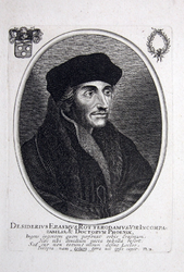 M-589 Portret van Desiderius Erasmus, humanist.