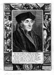 M-592 Portret van Desiderius Erasmus, humanist.