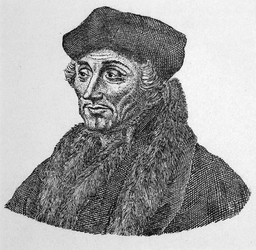 M-604 Portret van Desiderius Erasmus, humanist.