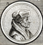M-636 Portret van Desiderius Erasmus, humanist.