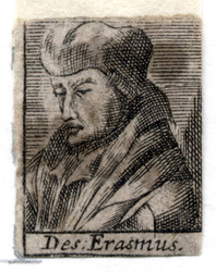 M-640 Portret van Desiderius Erasmus, humanist.