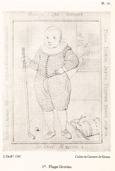 P-004926-10 Portret van Mr. Hugo de Groot, staatsman en rechtsgeleerde. Pensionaris van 1613 tot 1618 van Rotterdam.