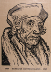 P-009983 Portret van Desiderius Erasmus, humanist.