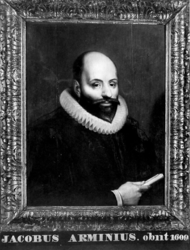 P-020355 Portret van Jacobus Arminius, remonstrants predikant.