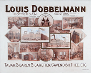 XI-0000-0019 Louis Dobbelmann Rotterdam. Tabak, Sigaren, Sigaretten, Cavendish, Thee etc.