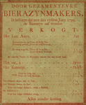 XX-1967-0635 Door gezamentlijke Bierazynmakers is besloten dat met den vyfden Juny 1795 de bierazyn zal worden verkogt, ...