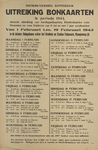 828-a24 Distributiekring Rotterdam uitreiking bonkaarten 3e periode 1943, van 1 februari tot en met 19 februari 1943