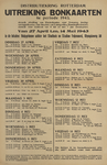 828-a27 Distributiekring Rotterdam uitreiking bonkaarten 6e periode 1943, van 27 april tot en met 14 mei 1943