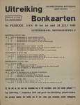 828-a33 Distributiekring Rotterdam uitreiking Bonkaarten 9e periode van 19 tot en met 24 juli 1943