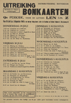 828-a34a Distributiekring Rotterdam uitreiking bonkaarten 9e periode, voor de letters Len tot en met Z van 29 juli tot ...
