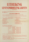 828-a4 Distributiekring Rotterdam uitreiking Levensmiddelenkaarten 15 tot en met 24 december 1941 [rode tekst]