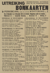 828-a40 Distributiekring Rotterdam uitreiking bonkaarten 1e periode 1944, voor de letters Kostering t.m. Z van 14 ...
