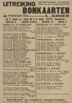 828-a42 Distributiekring Rotterdam uitreiking bonkaarten 4e periode 1944, voor de letters A tot en met Kroes van 22 ...