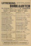 828-a46 Distributiekring Rotterdam uitreiking bonkaarten 7e periode 1944, voor de letters A tot en met Kroes van 16 mei ...