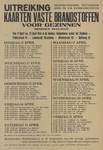 828-a48 Distributiekring Rotterdam uitreiking kaarten vaste brandstoffen voor gezinnen (seizoen 1944-1945) van 11 april ...