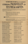 828-b24 Distributiekring Rotterdam uitreiking Inlegvellen en textielkaarten maandag 18 maart tot en met Vrijdag 29 maart 1946