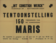 AF-10152 Kunsthandel Int. Constigh Werck Oudedijk 159 Rotterdam-oost Tentoonstelling van 150 tekeningen van de ...